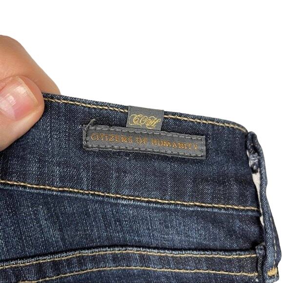 Citizens of Humanity Womens Size 25 Ana Low Rise Jean Straight Leg Dark Wash USA - Picture 4 of 8